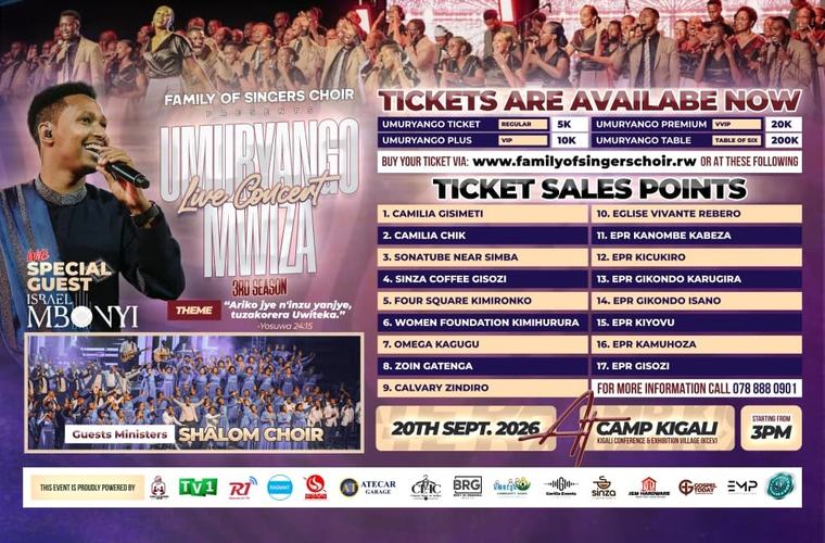 Mbonyi yongewe mu bazaririmba muri ‘Umuryango Mwiza Live Concert’