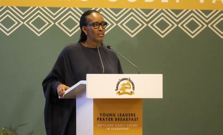 Jeannette Kagame Calls on Young Leaders to Build a Stronger Future Through Courage and Strong Families